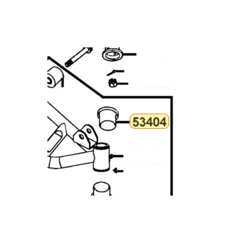 KYMCO Swing Arm Up Bush 53404-LBD4-900, part location on the factory exploded-view diagram