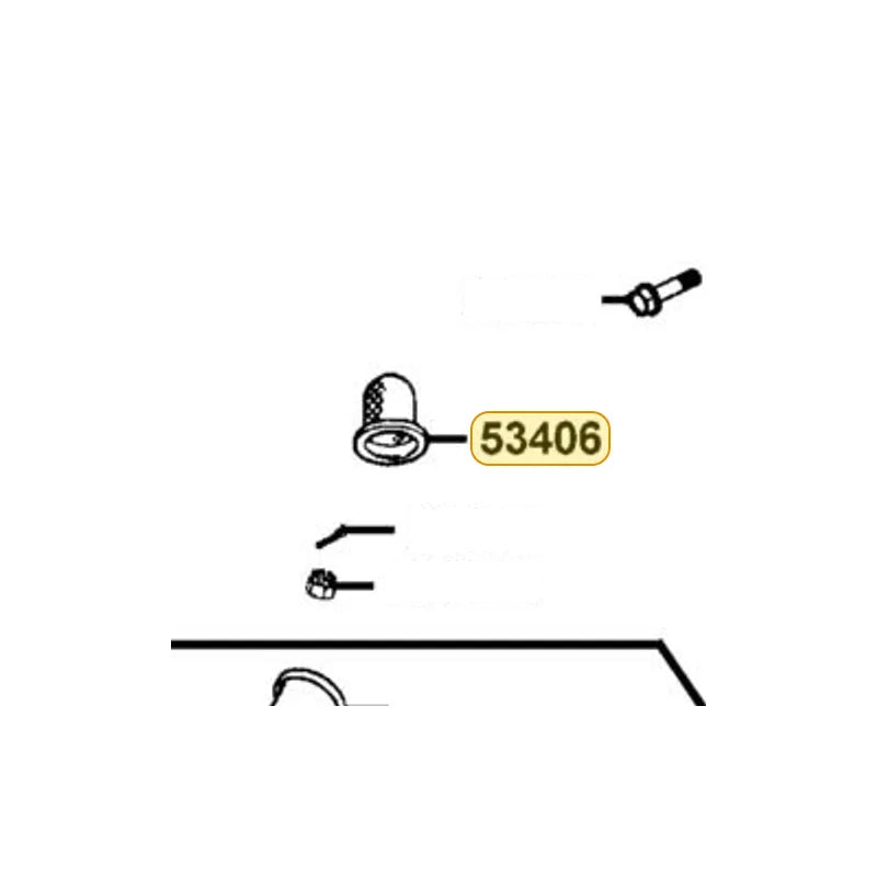 KYMCO Swing Arm Cap 53406-LBD4-900, part location on the factory exploded-view diagram