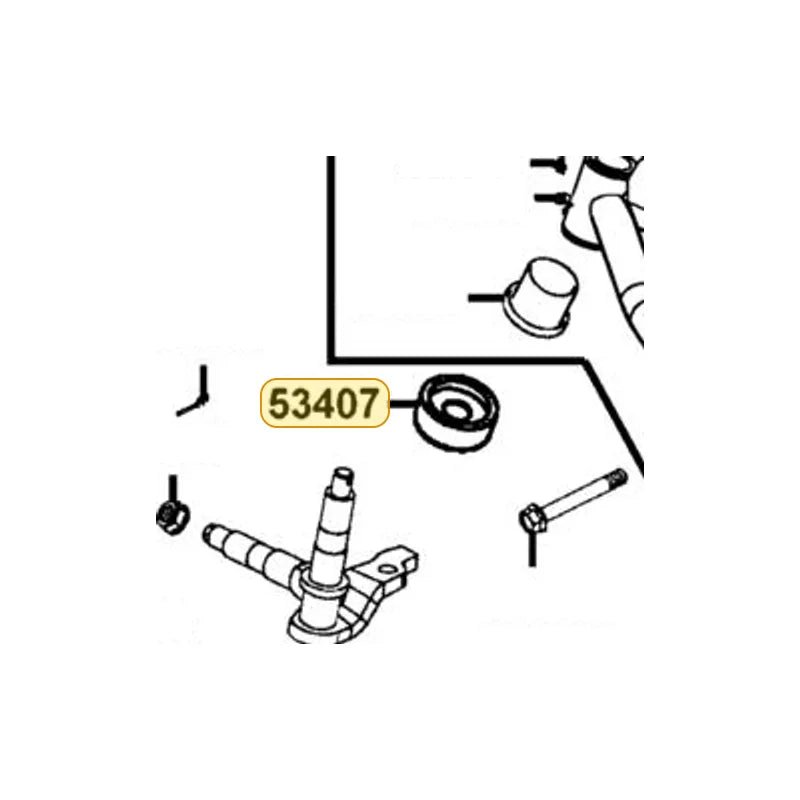 KYMCO Swing Arm Seal 53407-LBD4-900, part location on the factory exploded-view diagram