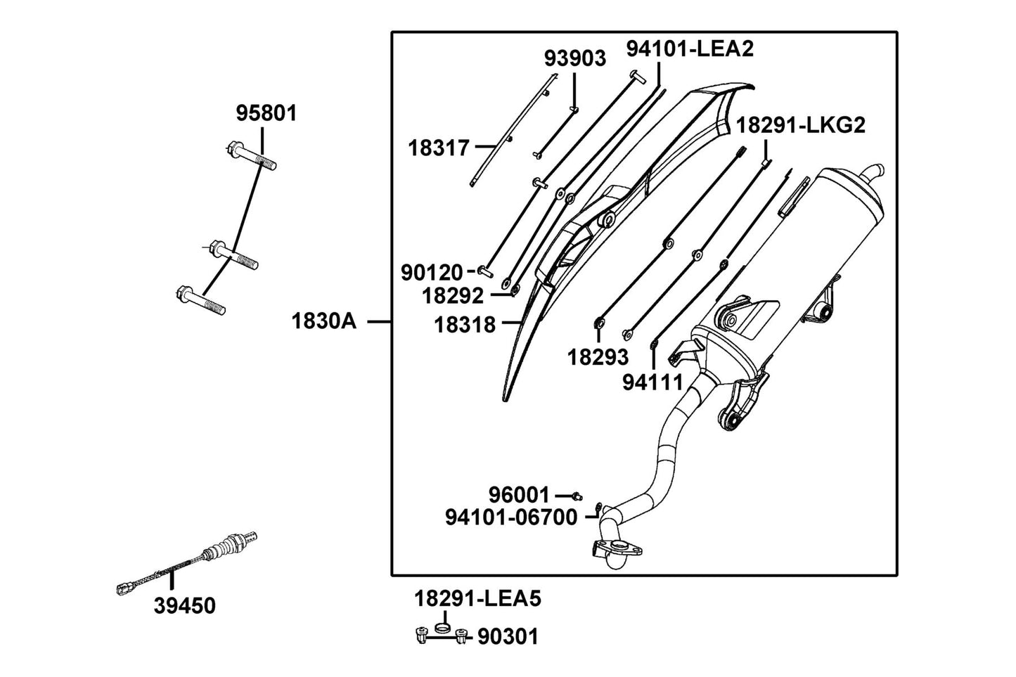 Socket Bolt Special 6*22 — 90120-LEJ3-C00 — KYMCO exploded-view diagram