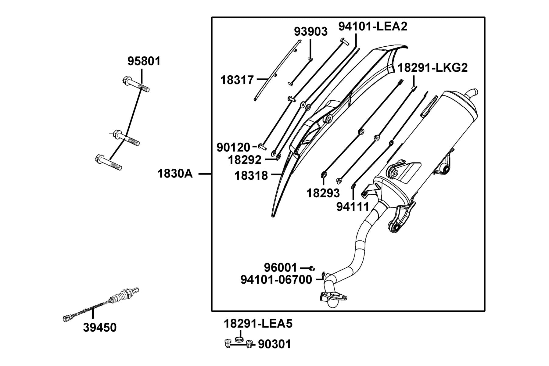 Socket Bolt Special 6*22 — 90120-LEJ3-C00 — KYMCO exploded-view diagram