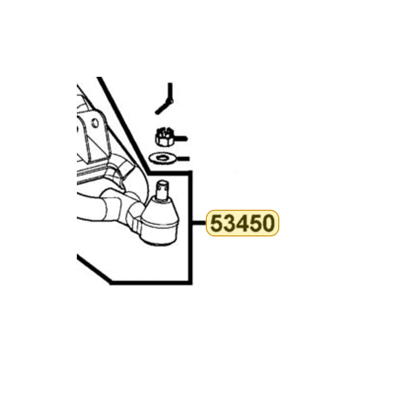 KYMCO Right Low Swing Arm Assembly 53450-LEC1-700-J3S, part location on the factory exploded-view diagram