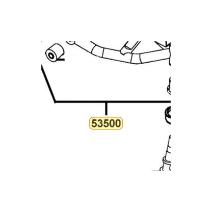 KYMCO Left Swing Arm Assembly 53500-PVA2-900-N1S, part location on the factory exploded-view diagram