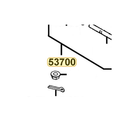 KYMCO Right Steering Rod Assembly 53700-PVA2-900, part location on the factory exploded-view diagram