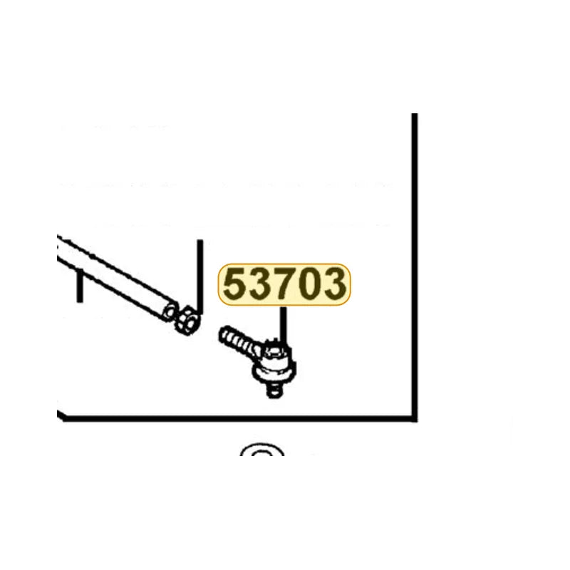 KYMCO Left Ball Joint 53703-PVA2-900, part location on the factory exploded-view diagram