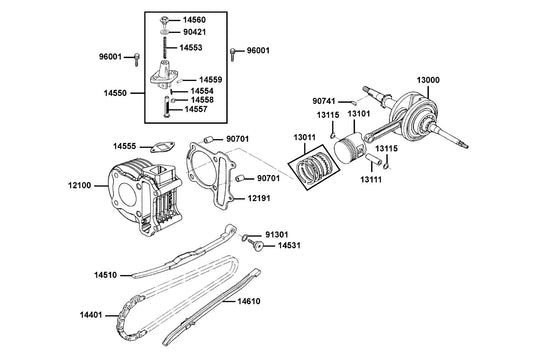 O-ring 15.2X1.5 — 91301-GLR0-005 — KYMCO exploded-view diagram