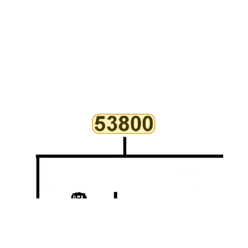 KYMCO Left Steering Rod Assembly 53800-LEG1-800, part location on the factory exploded-view diagram