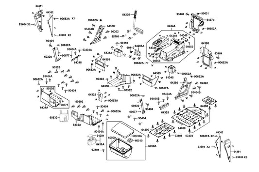 Side Panel L Front (black) — 60330-AGA5-M00-N1R — KYMCO exploded-view diagram