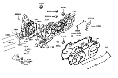 Oil Seal 17*30*6 — 91204-KNBN-90A — KYMCO exploded-view diagram