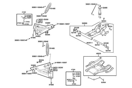Pin Split 2.5*25 — 94201-25250 — KYMCO exploded-view diagram
