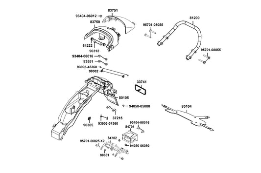 Nut Clip 6MM — 90305-GHK8-001 — KYMCO exploded-view diagram