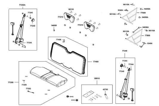 Bolt-wash 5*22 — 90302-PWB1-900 — KYMCO exploded-view diagram