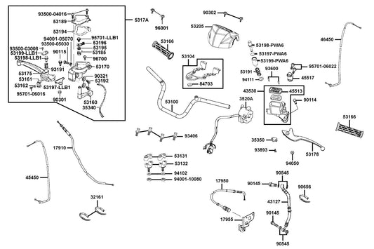 Nut U 6MM(K) — 90301-LLB1-810 — KYMCO exploded-view diagram