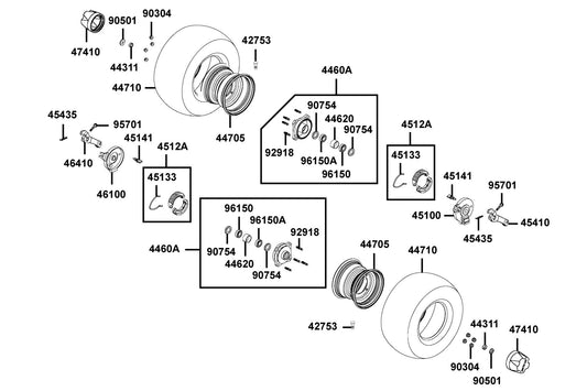 Nut U Flange 10MM — 90304-LBD4-900 — KYMCO exploded-view diagram