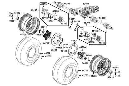 Gearcase FRONT(3.1)-ASSEMBLY — 42400-AEB8-500 — KYMCO exploded-view diagram