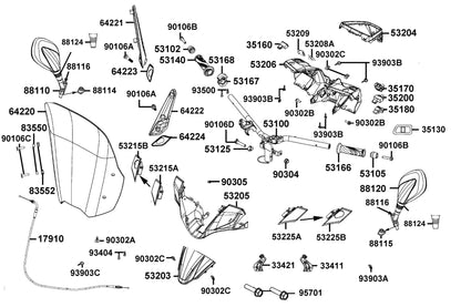 Nut Clip 6MM — 90305-GHK8-C01 — KYMCO exploded-view diagram