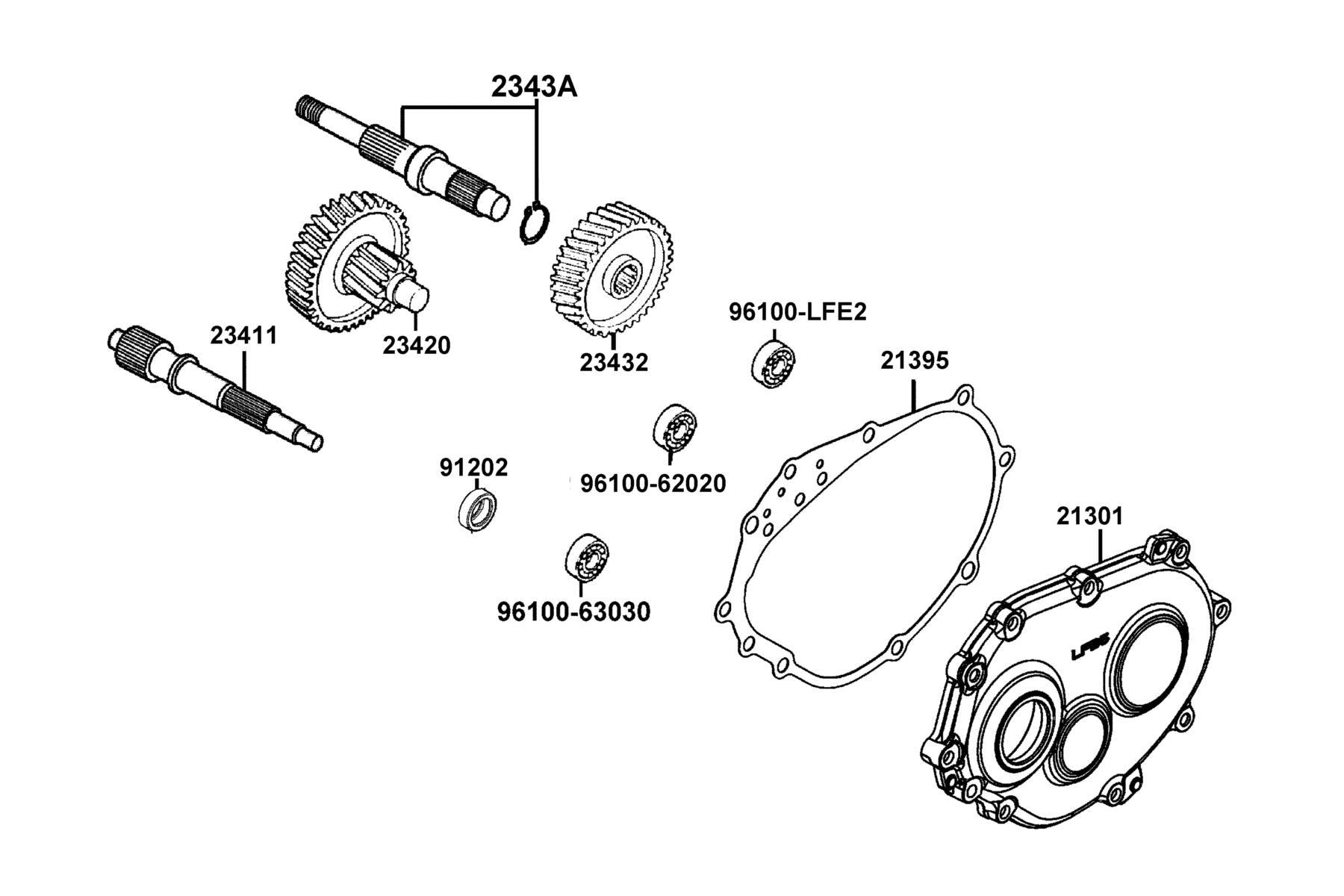 Oil Seal 22*32*6 — 91202-LFE2-C00 — KYMCO exploded-view diagram