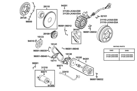 Cir Clip Ex 10MM — 94510-10000 — KYMCO exploded-view diagram