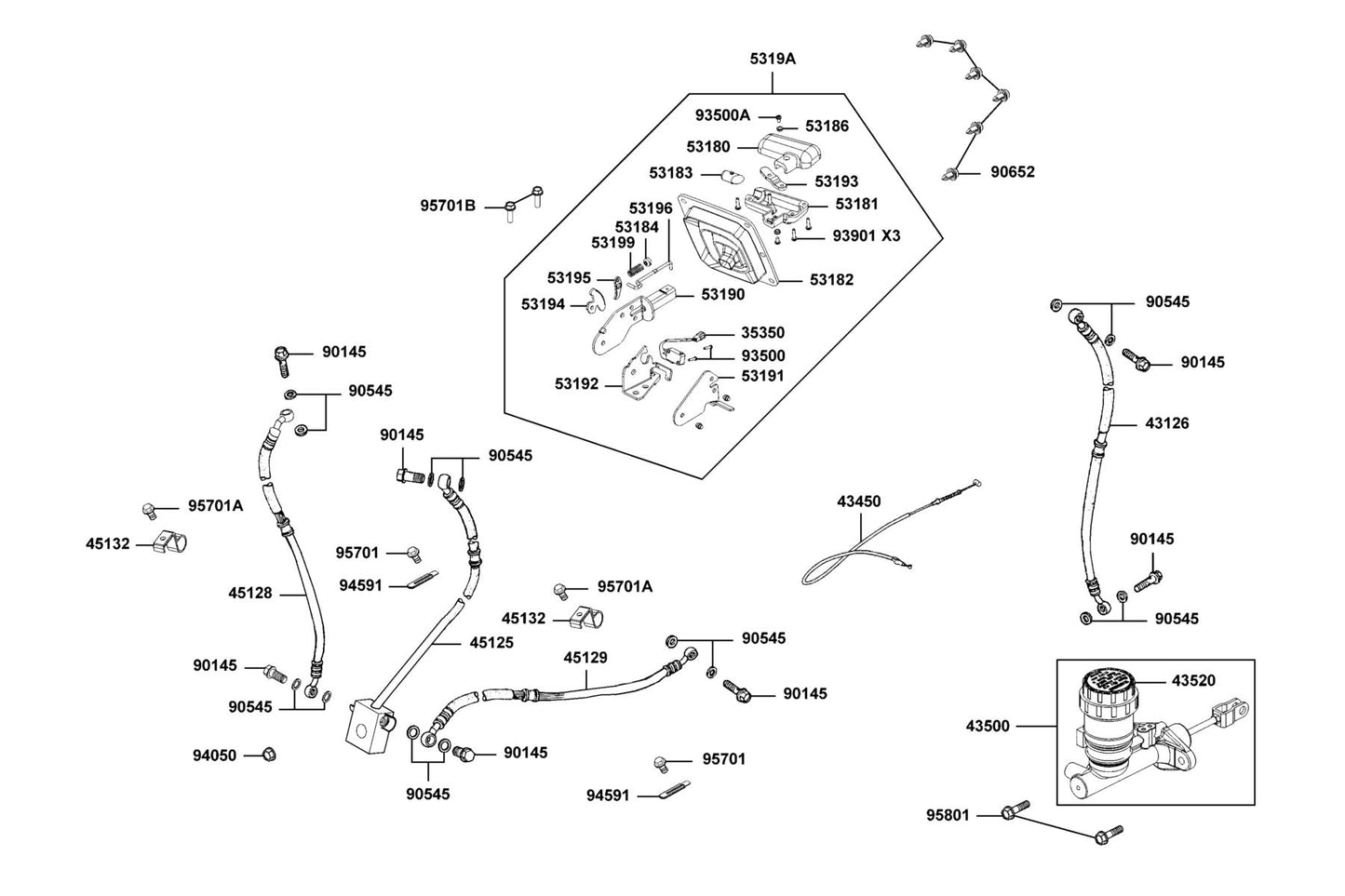 Switch Assy — 35350-LEE8-E00 — KYMCO exploded-view diagram