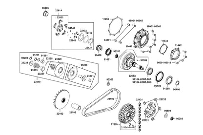 Oil Seal 56.5*80*7 — 91258-LDB5-900 — KYMCO exploded-view diagram