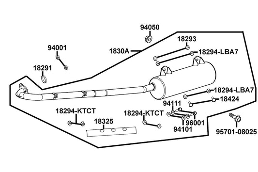 Washer Plain 6MM — 94101-06200 — KYMCO exploded-view diagram