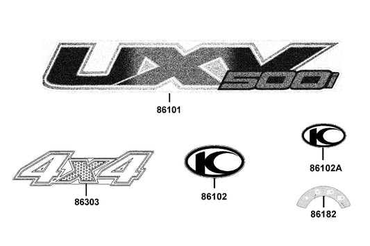 Sw Label — 86182-AGA5-M30-T01 — KYMCO exploded-view diagram