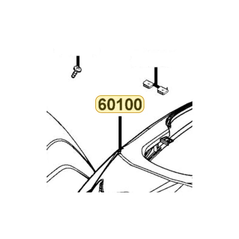 KYMCO Front Fender 60100-ADC6-E76-HJP, part location on the factory exploded-view diagram
