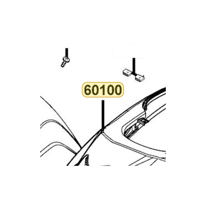 KYMCO Front Fender 60100-LDF3-E01-B2R, part location on the factory exploded-view diagram