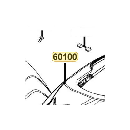 KYMCO Front Fender ( Deep Blue ) 60100-LDF3-E01-CXR, part location on the factory exploded-view diagram