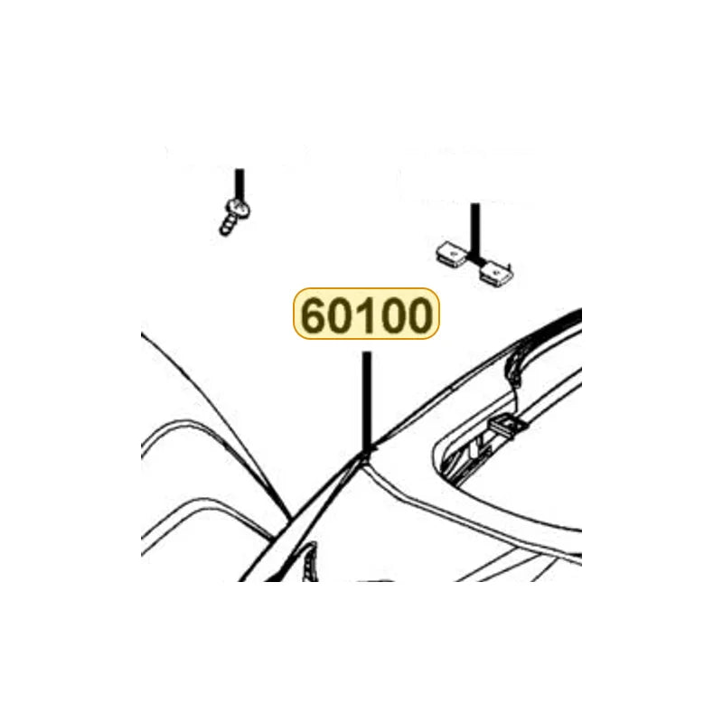 KYMCO Front Fender 60100-LDF3-E01-E4R, part location on the factory exploded-view diagram