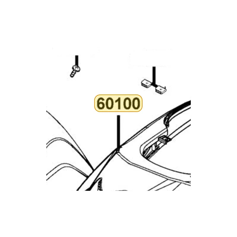 KYMCO Front Fender 60100-LDF3-E01-KDR, part location on the factory exploded-view diagram
