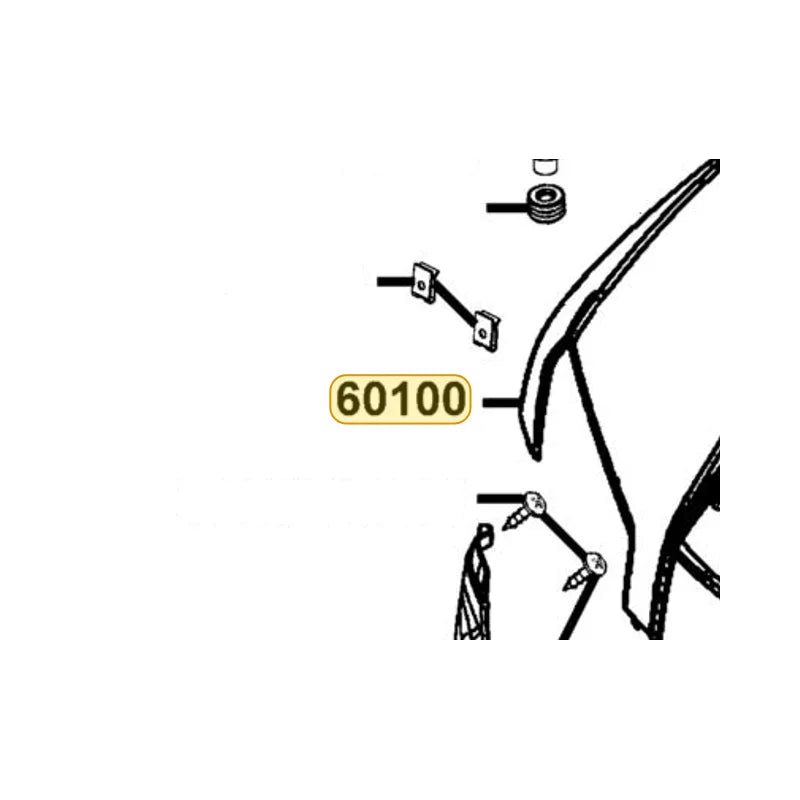 KYMCO Front Fender 60100-LFA5-E00-HGR, part location on the factory exploded-view diagram