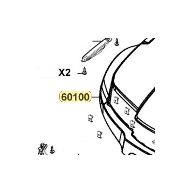 KYMCO Front Fender (Shiny Red ) 60100-LKM8-600-EVP, part location on the factory exploded-view diagram