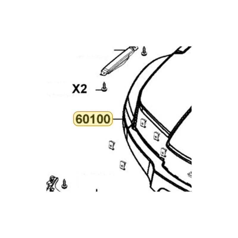 KYMCO Front Fender (Black) 60100-LKM8-900-N1R, part location on the factory exploded-view diagram
