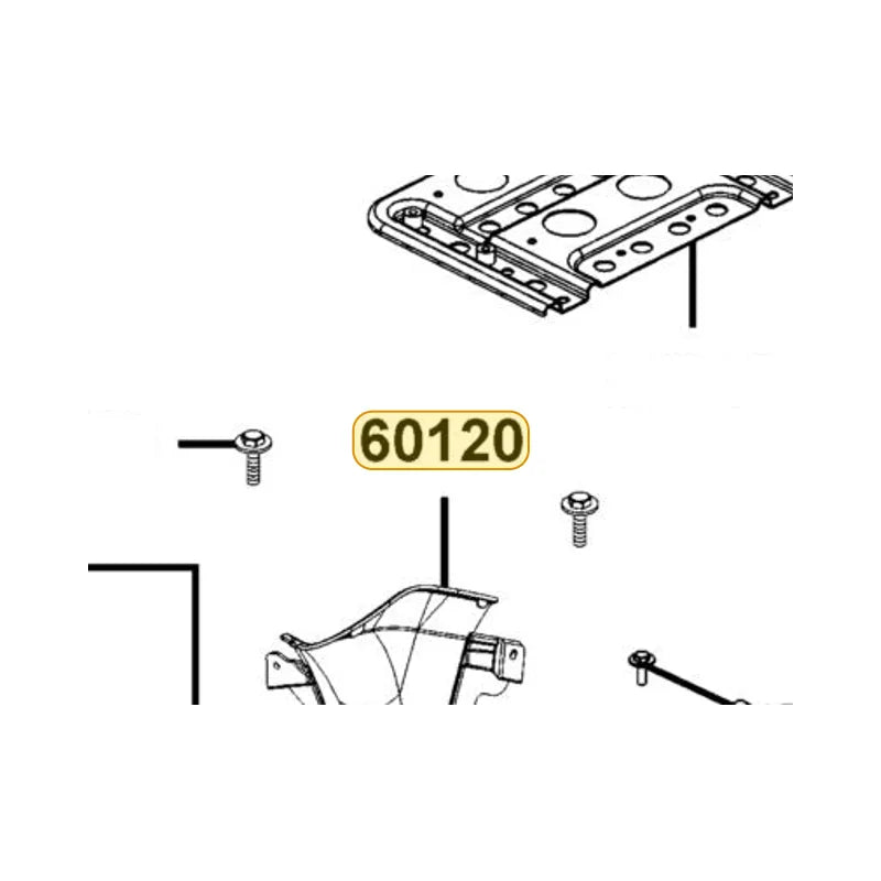 KYMCO Right Floor Cover (Black) 60120-ACC7-E00-N1R, part location on the factory exploded-view diagram