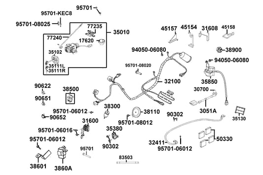 Bolt-wash 5*16 — 90302-GFY6-C11 — KYMCO exploded-view diagram