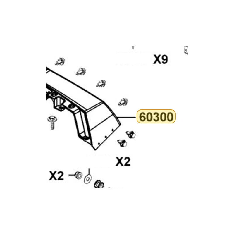 KYMCO Top Cover Front Panel 60300-LKM8-900-GWR, part location on the factory exploded-view diagram