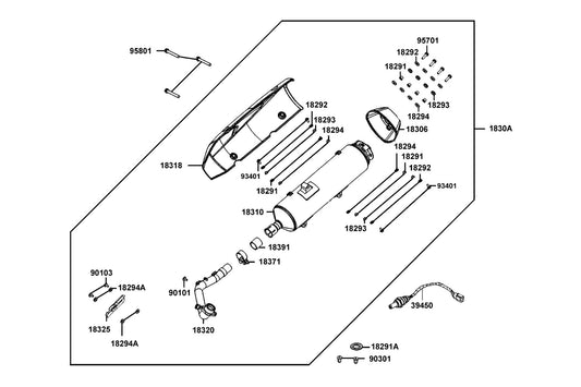 Nut (hex) Cap 8MM(C) — 90301-GFY6-901 — KYMCO exploded-view diagram