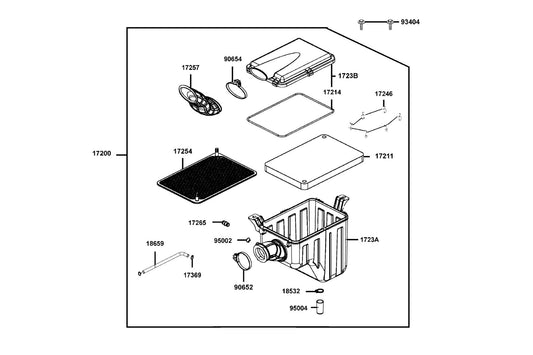 Clip B14.5 Tube — 95002-02150 — KYMCO exploded-view diagram