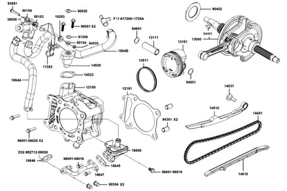 Clip Piston Pin — 94601-KKE5-E01 — KYMCO exploded-view diagram