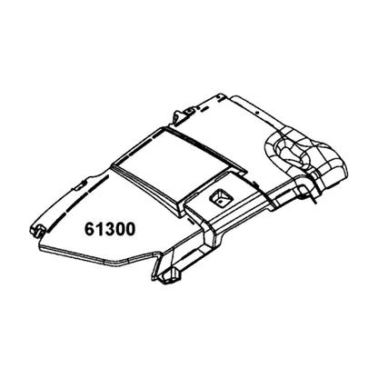 KYMCO Left Front Fender 61300-ALE8-E00-C3R, part location on the factory exploded-view diagram