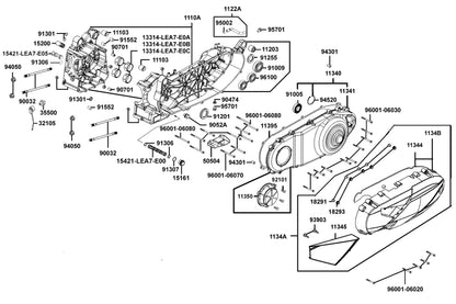 O-ring 10*1.6 — 91301-2L00-001 — KYMCO exploded-view diagram