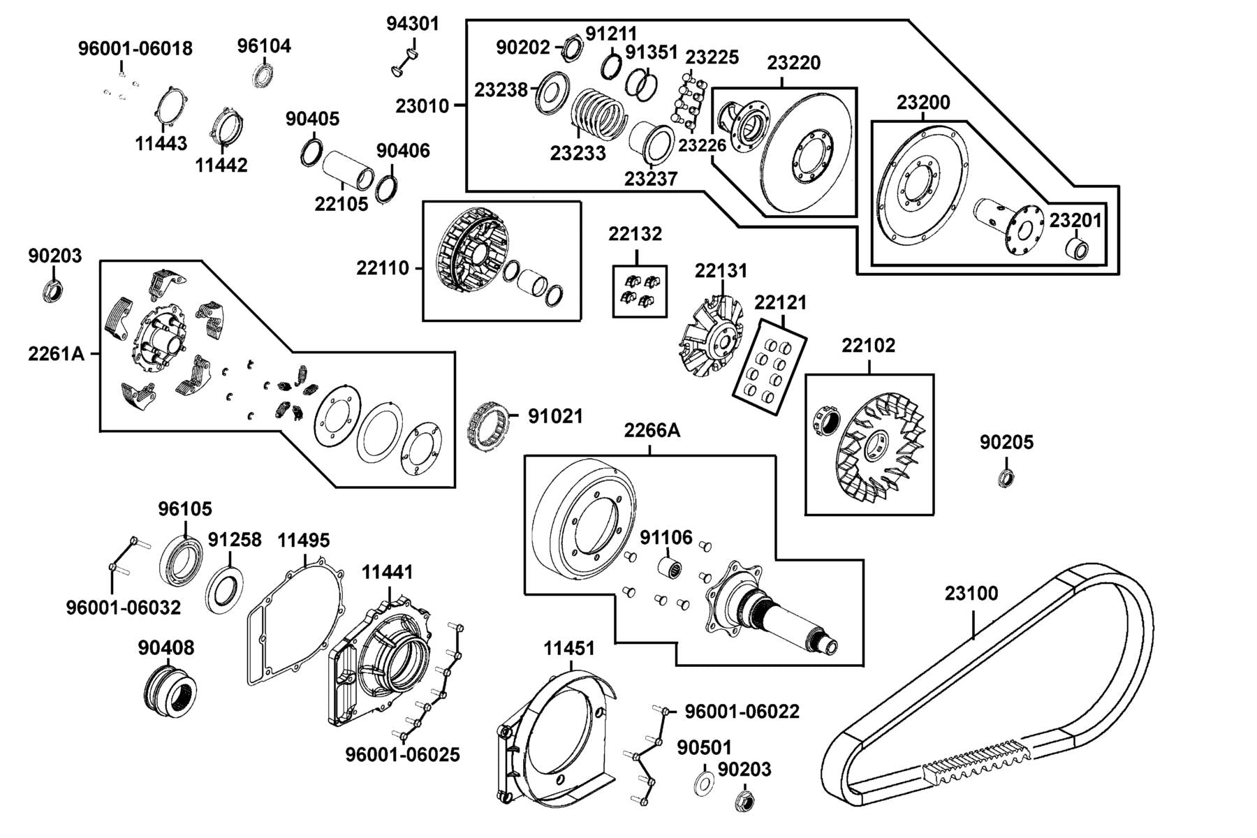 Oil Seal 56.5*80*7 — 91258-LDB5-900 — KYMCO exploded-view diagram