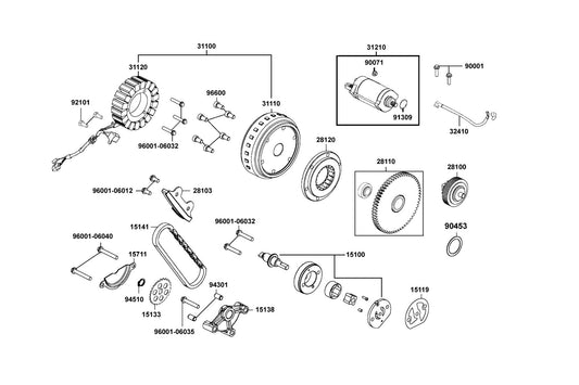 Gasket Oil Pump Body — 15119-LKM5-E00 — KYMCO exploded-view diagram