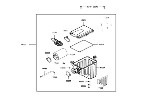 Case Assy Air/c — 1723A-ALC1-E00 — KYMCO exploded-view diagram