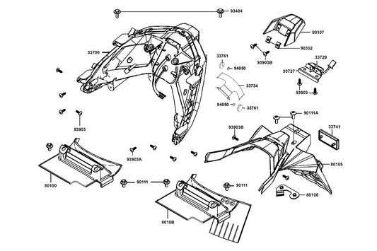 Nut Spring 4MM — 90302-SA4-0040 — KYMCO exploded-view diagram