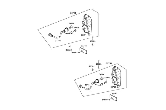 Bolt-wash 5X12 — 90302-LLB1-E00 — KYMCO exploded-view diagram