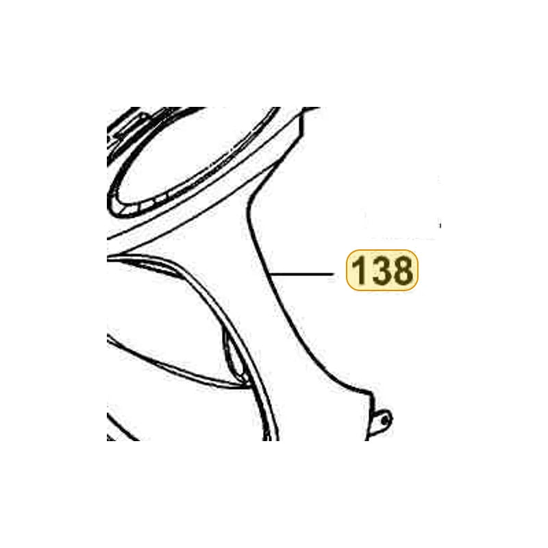 KYMCO Molding Front 64302-KHC3-900-BHP, part location on the factory exploded-view diagram