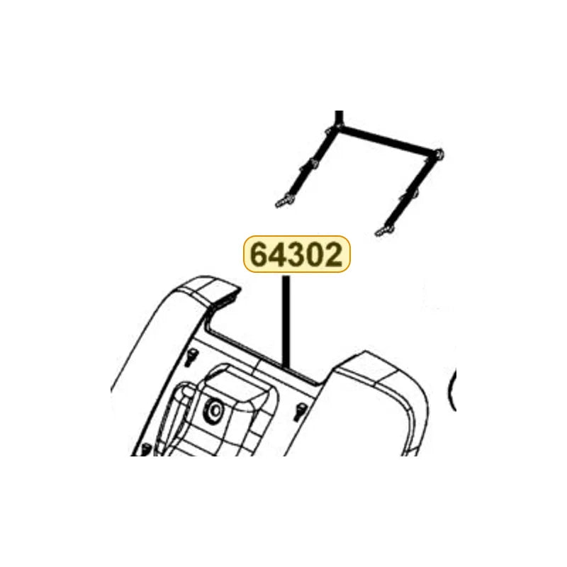 KYMCO Mold Front 64302-LGR5-E10-77P, part location on the factory exploded-view diagram