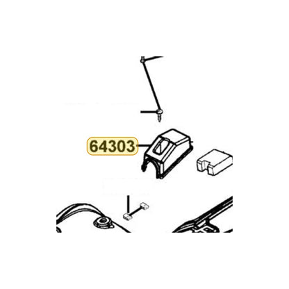 KYMCO CVT Element Cover 64303-LLB1-900, part location on the factory exploded-view diagram